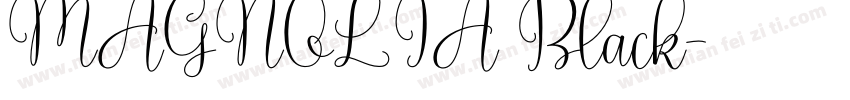 MAGNOLIA Black字体转换